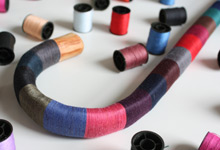 By a thread: Walking stick